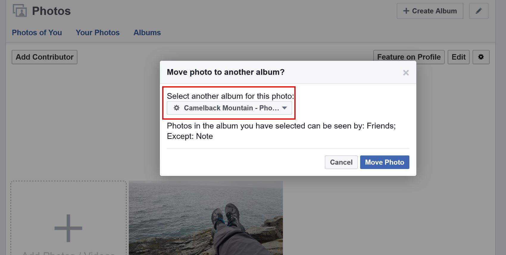 How to remove tag and missing tag on a Facebook album or photos