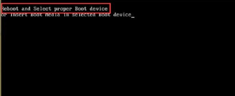 Fix: reboot and select proper boot device or insert boot media in selected boot device and press a key