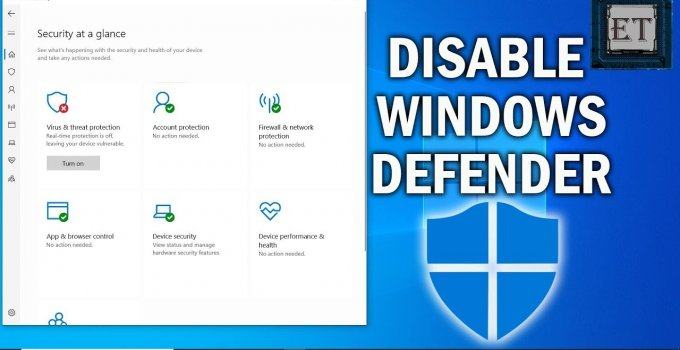 Instructions to turn off Windows Defender in Windows 10 in 3 WAYS