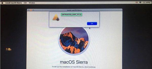 How to fix UNTRUSTED_CERT_TITLE error on Mac