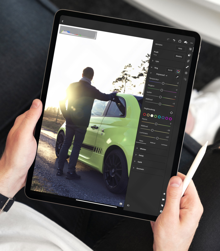 New lightroom mobile update follow user's image cleaning and preset error