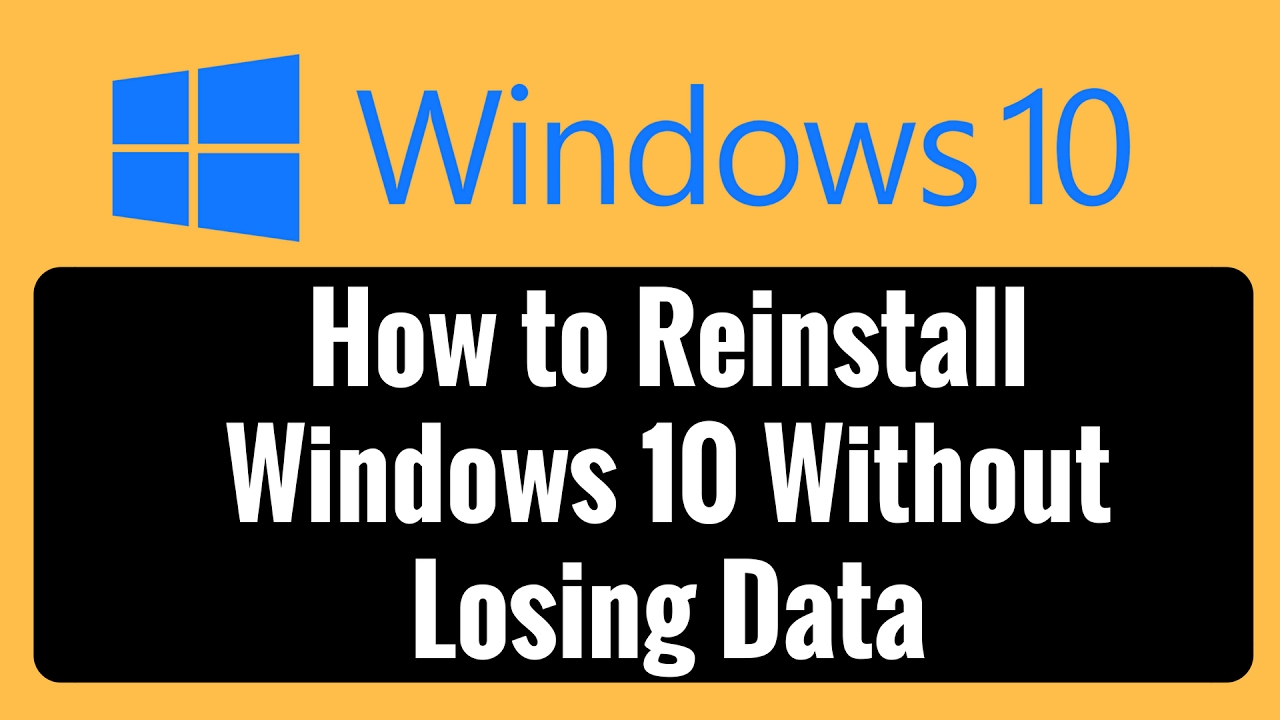 How to fix Windows 10 without losing apps and data