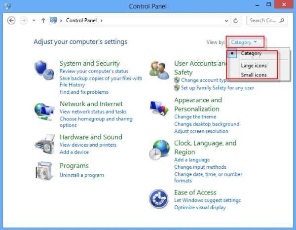 Open Registry Editor from Control Panel