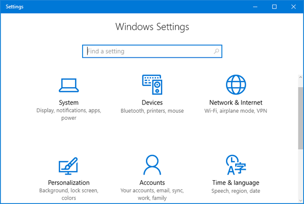 How to quickly access Settings on Windows 10