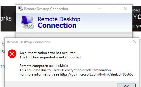 How to Fix This could be due to CredSSP encryption oracle remediation Error