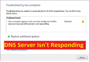 Fix DNS Server Not Responding error