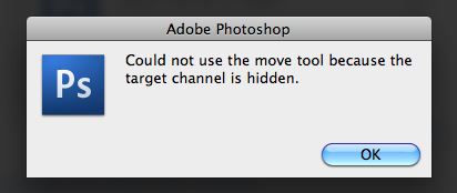 Fix: could not use the move tool because the target channel is hidden