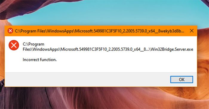 Fixed: win32bridge.server.exe Error Message in Windows 10