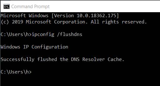 Clear Flushing Cache to fix DNS_Probe_Finished_Nxdomain error