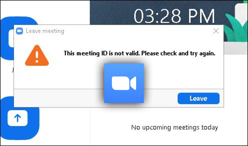 invalid meeting id zoom laptop