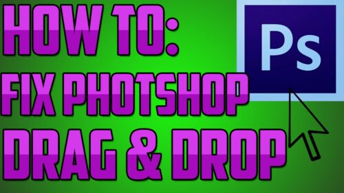 Fix: Cannot drag and drop in Photoshop