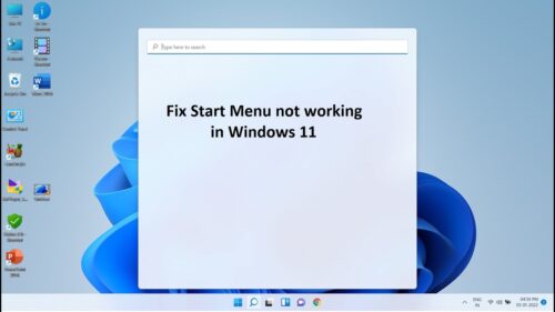 How to fix Windows 11 Start menu not working