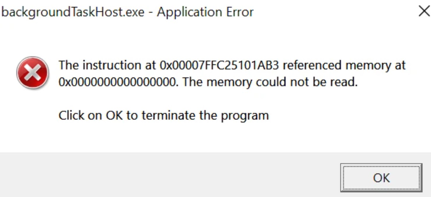 How to Fix backgroundTaskHost.exe critical error in Windows 11