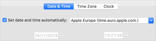 Changing the Date & Time settings should fix the problem on the Apple Store