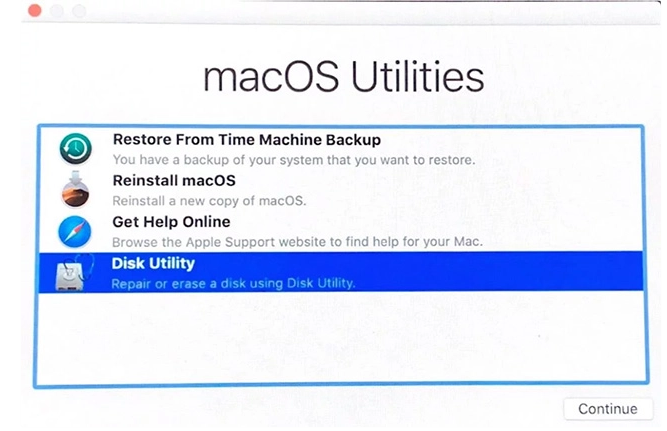 macbook pro disk utility disk image