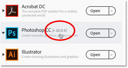 update your copy of Photoshop CC