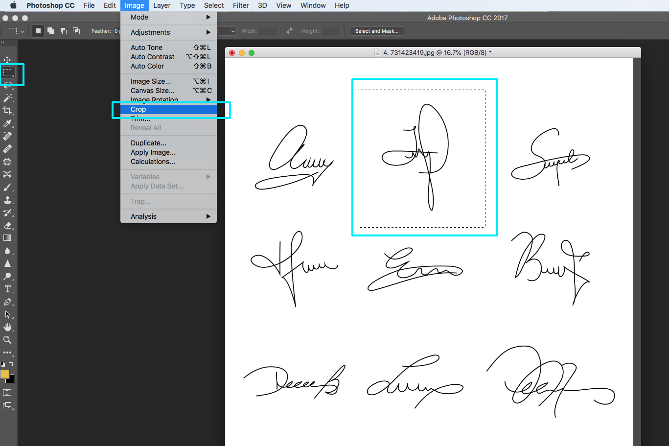 How to create Signature Photoshop