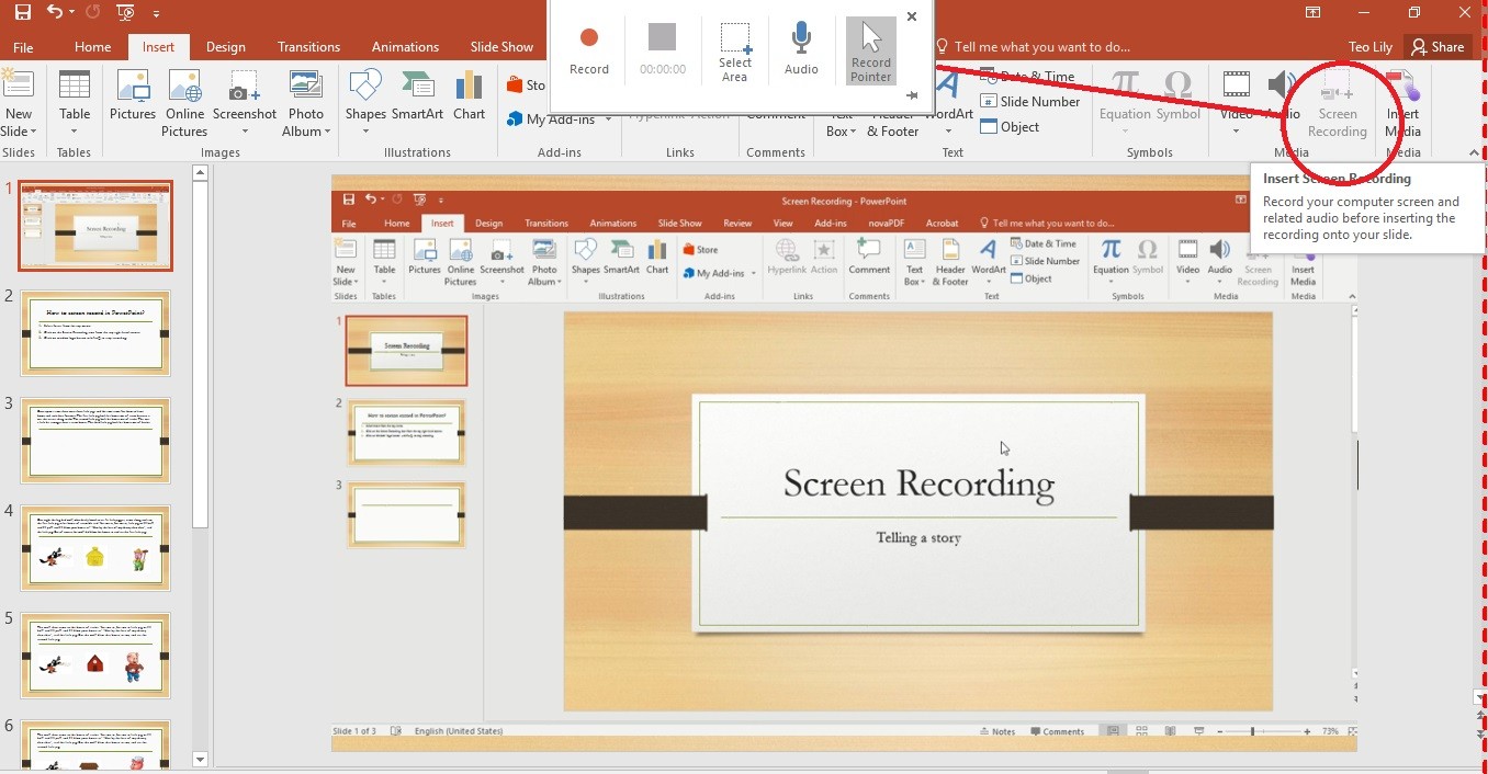 Record Windows 11 screen with PowerPoint