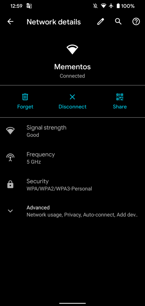 see your current wifi network