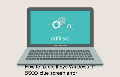 How to fix cldflt.sys Windows 11 BSOD blue screen error