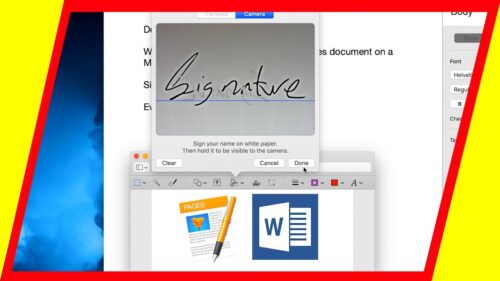 Fix Signature line not showing in Word Mac