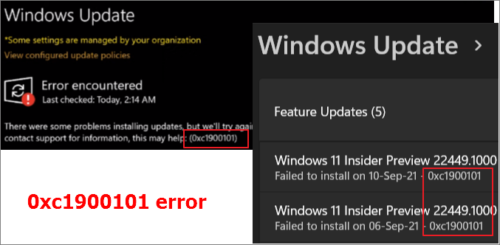 How to Fix Windows 11 error 0xc1900101