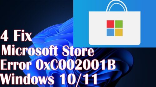 How to fix Microsoft store error code 0xC002001B