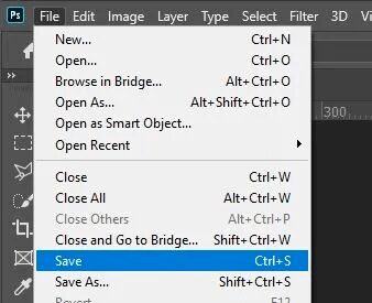 save an updated version of the file before closing the program