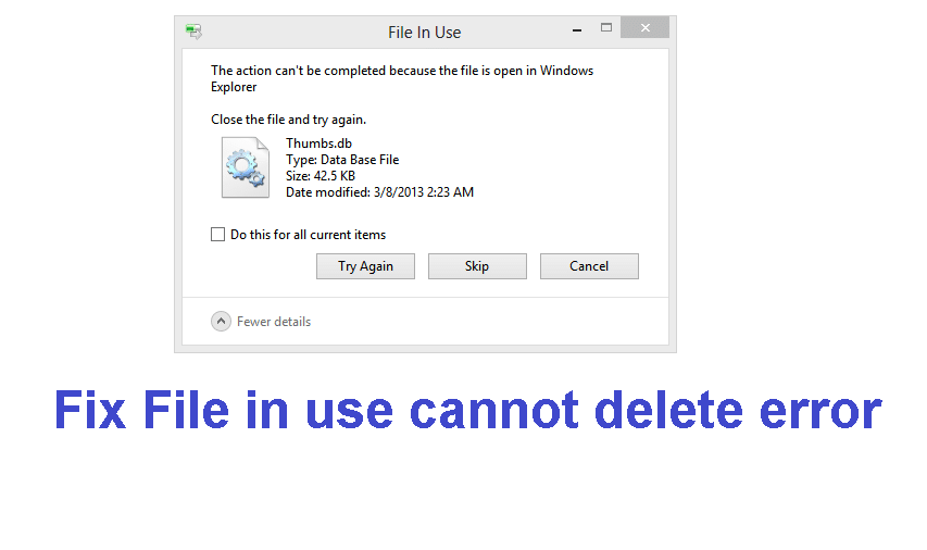 Fix File in use cannot delete error