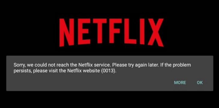 Fix Netflix service error