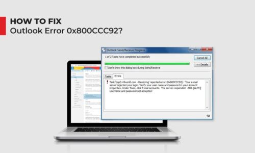 How do I fix error 0x800ccc92 in Outlook?