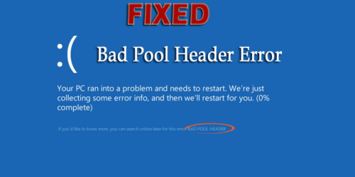 How to fix Bad Pool Header Windows 10
