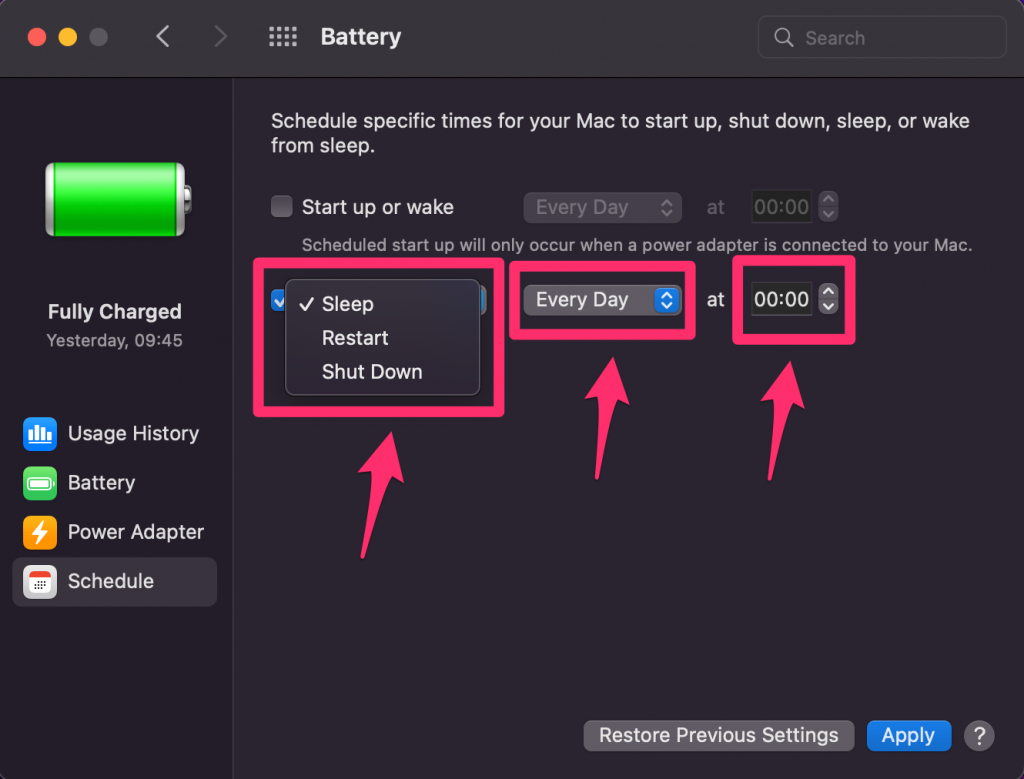 macbook pro shutdown shortcut