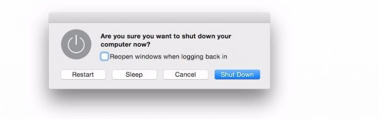 shut down macbook with keyboard