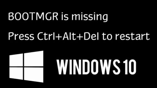 BOOTMGR is missing Windows 10 fix with USB