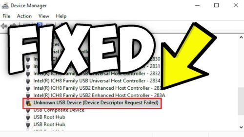 Fix USB DEVICE_DESCRIPTOR_FAILURE Windows 10 64-bit