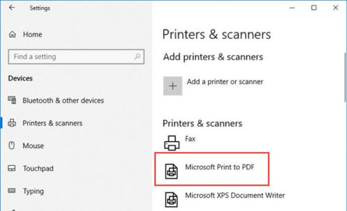 Microsoft Print to PDF driver download Windows 10 64 bit