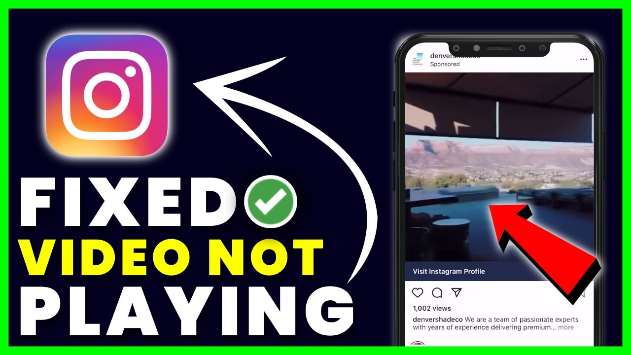 Fix Instagram videos not playing 2022 iPhone