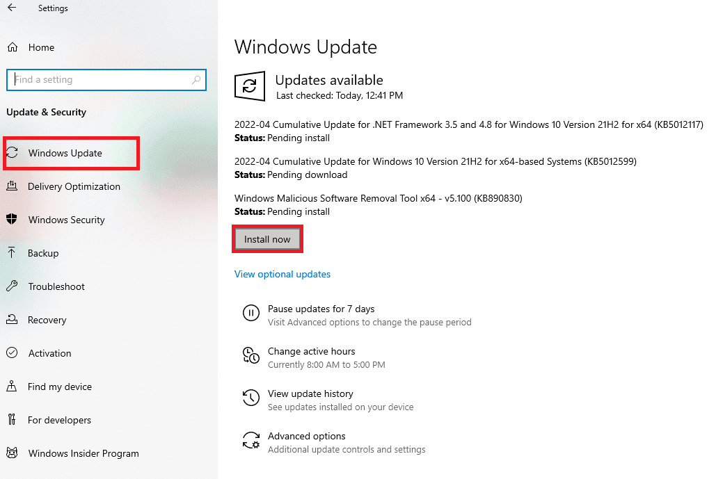 Install Windows Update