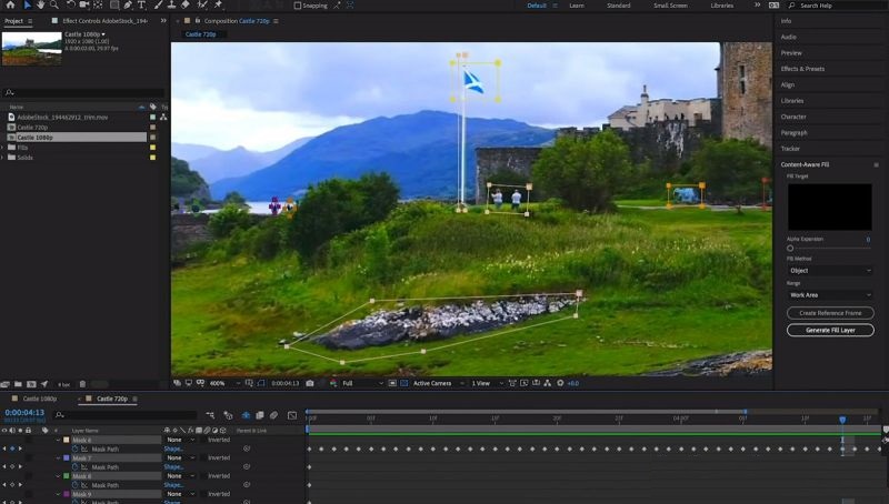 Adobe After Effect video editing software for MacBook - Adobe After Effect