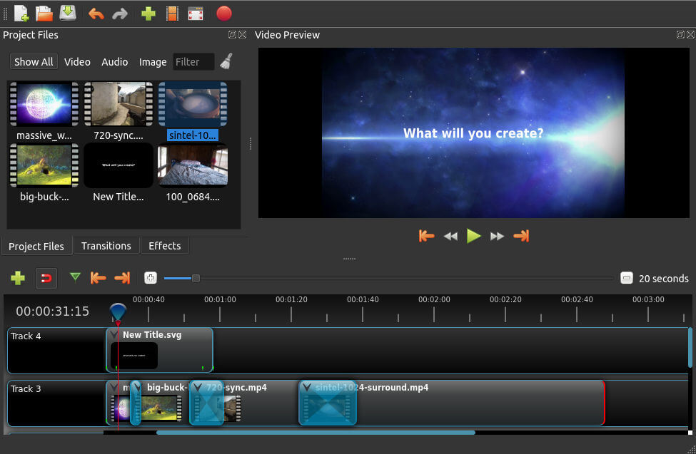 Free video editing software on MacBook – OpenShot